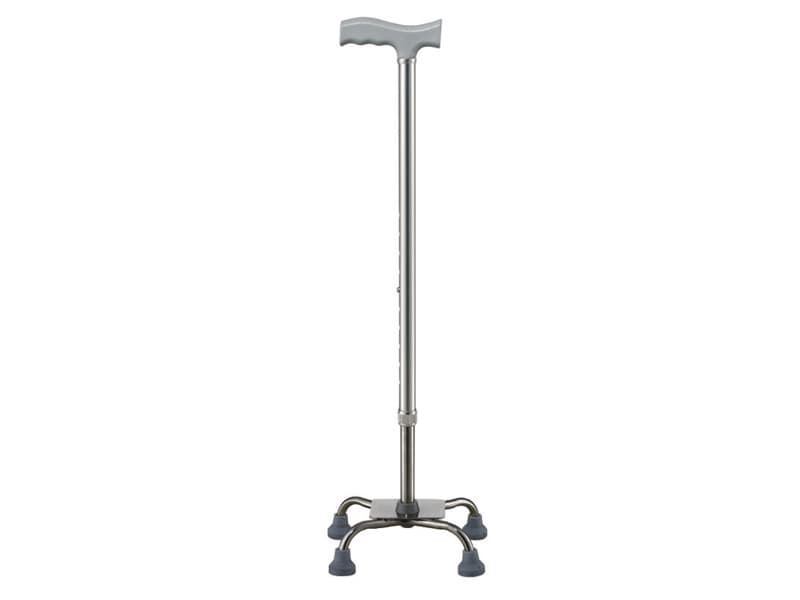 Aluminum Adjustable Pyramid Base Quad Cane Offset AGST015