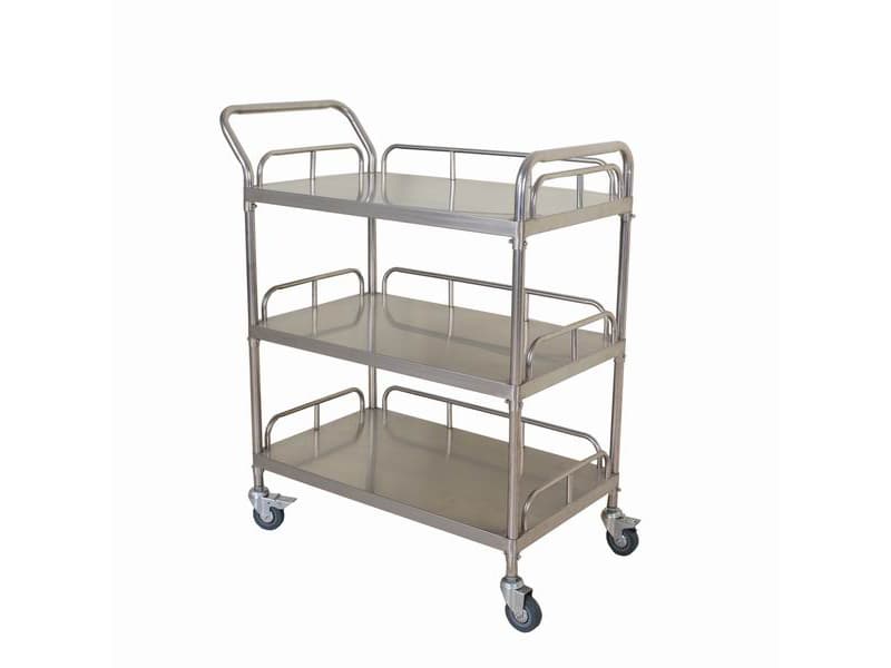 Medical Stainless Steel 3-Layer Treatment Trolley AGHE021