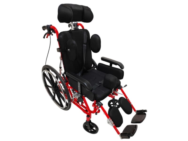 Reclining Wheelchair Cerebral Palsy Wheelchair with Elevating Footrest AGAL002A