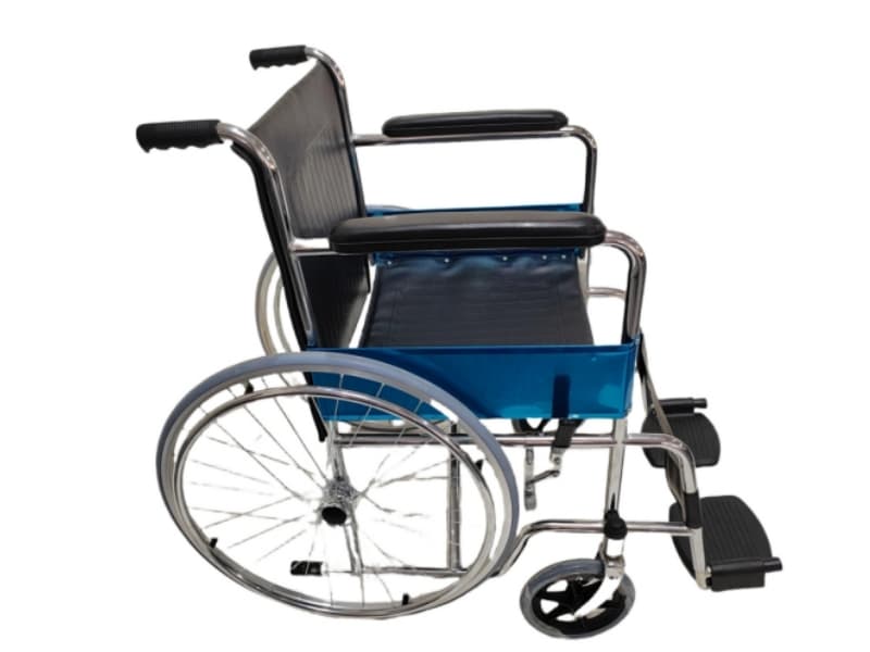 Steel Wheelchair with Plastic Footrest AGSW001B