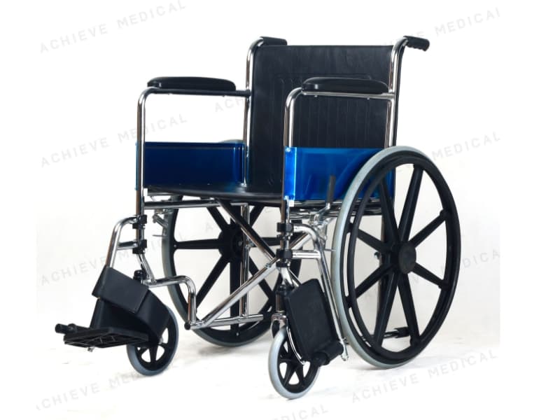 Steel Wheelchair with Rotatable Footrest AGSW004