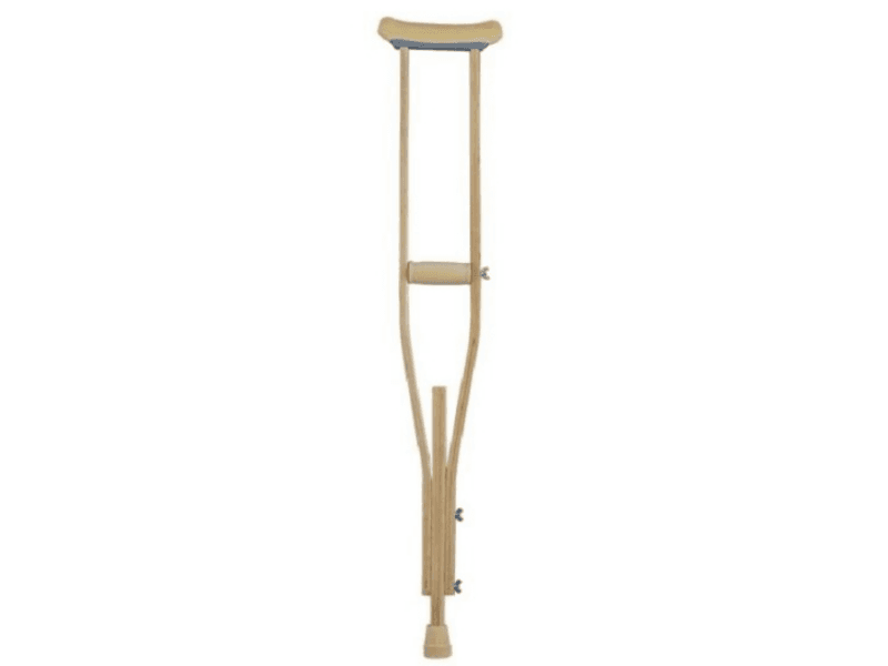 Wood Axillary Crutch Walking Cane AGST024